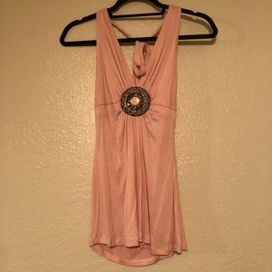 Pink Medallion Halter Top